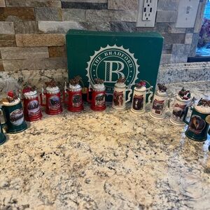 The Bradford Exchange Holiday Steins - Red, Green, White